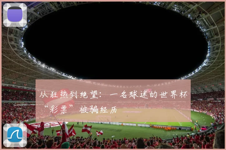 从狂热到绝望：一名球迷的世界杯“彩票”被骗经历